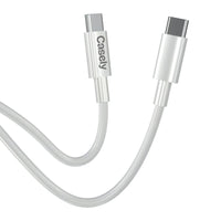 USB-C to USB-C Charging Cord 100W - White Cable Charging Cable get.casely 