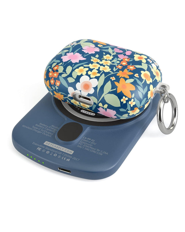 Full Bloom | Navy Floral Power Pod Power Pod get.casely