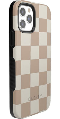 Fit Check | Neutral Checkerboard Case iPhone Case get.casely