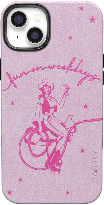 Denim Cowgirl | Fun on Weekdays Case iPhone Case get.casely Bold + MagSafe® iPhone 14 