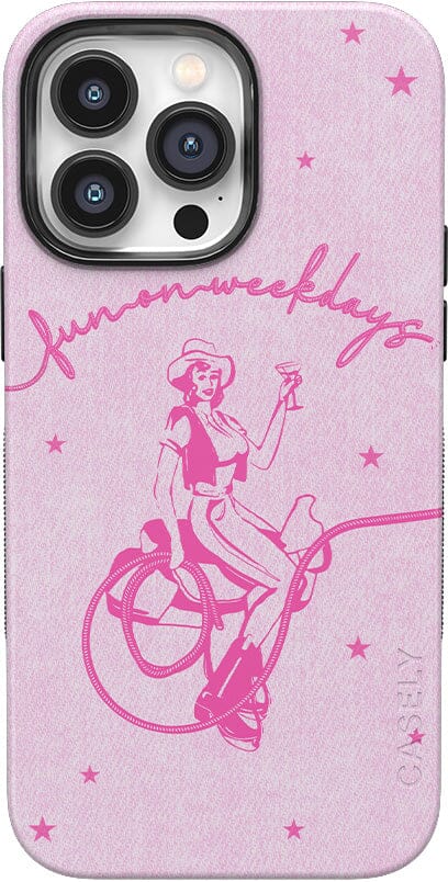 Denim Cowgirl | Fun on Weekdays Case iPhone Case get.casely Bold + MagSafe® iPhone 14 Pro Max 