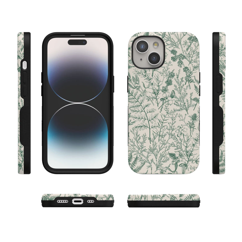 Sage Garden | Green Floral Case iPhone Case get.casely 