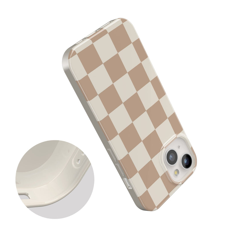 Fit Check | Neutral Checkerboard Case iPhone Case get.casely 