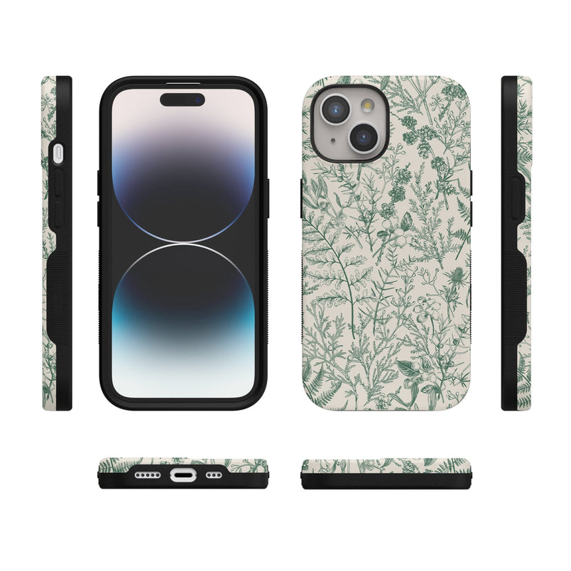 Sage Garden | Green Floral Case iPhone Case get.casely 