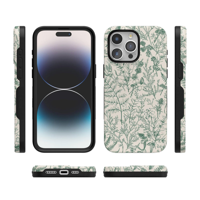 Sage Garden | Green Floral Case iPhone Case get.casely 