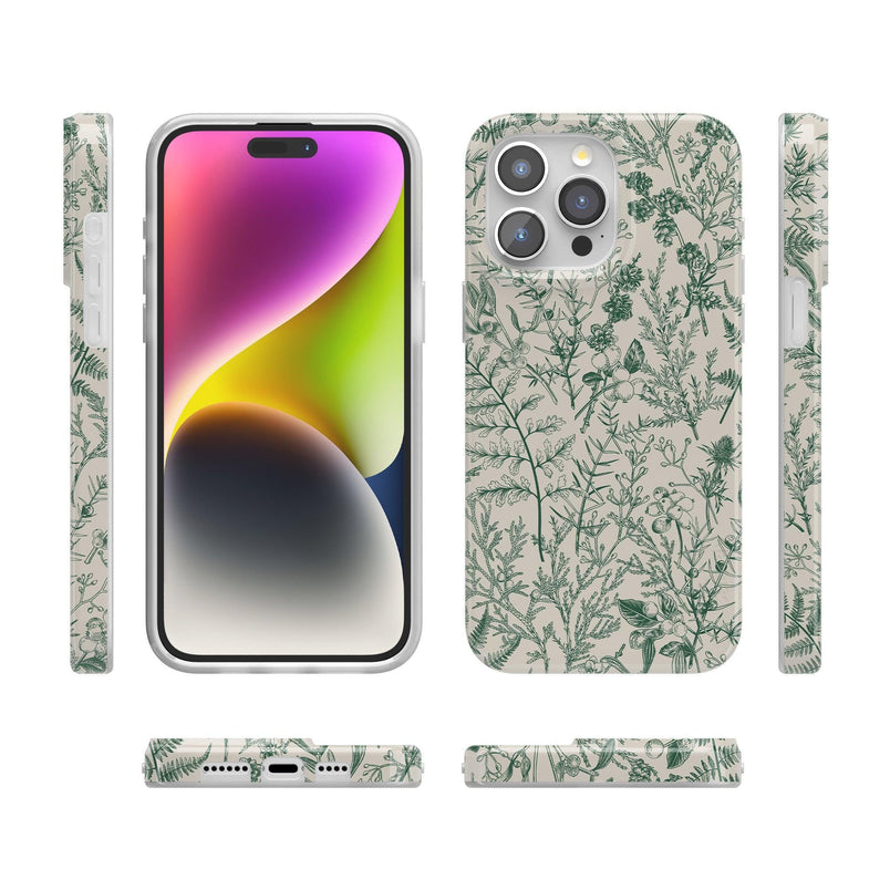 Sage Garden | Green Floral Case iPhone Case get.casely 