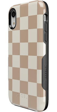 Fit Check | Neutral Checkerboard Case iPhone Case get.casely