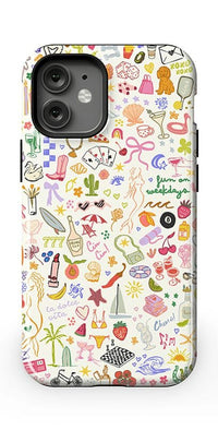 All the Fun Things | Fun on Weekdays Case iPhone Case get.casely Essential + MagSafe® iPhone 12 Mini 