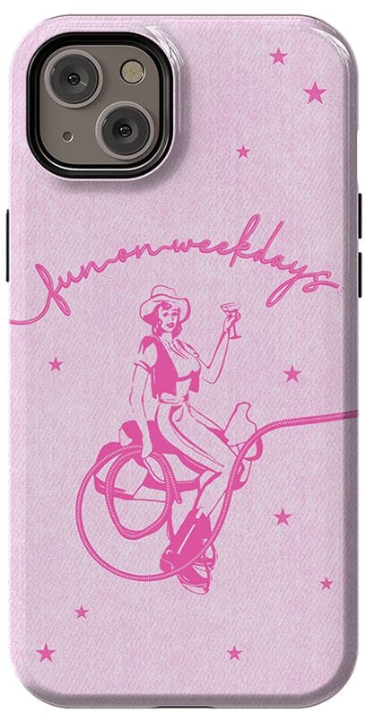 Denim Cowgirl | Fun on Weekdays Case iPhone Case get.casely Essential + MagSafe® iPhone 14 Plus 