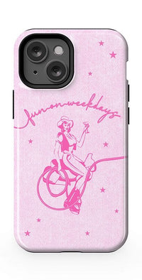 Denim Cowgirl | Fun on Weekdays Case iPhone Case get.casely Essential + MagSafe® iPhone 13 Mini 