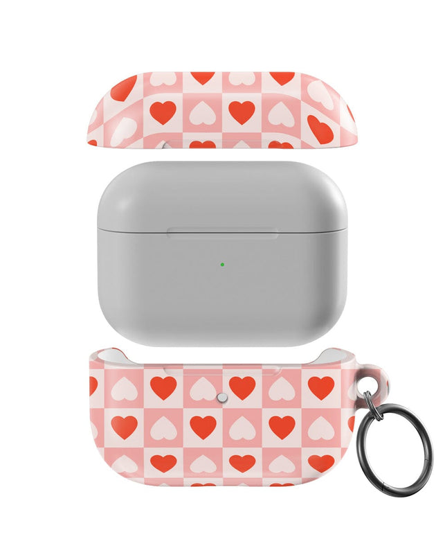 King of My Heart | Checkered Hearts AirPods Case AirPods Case Casetry 