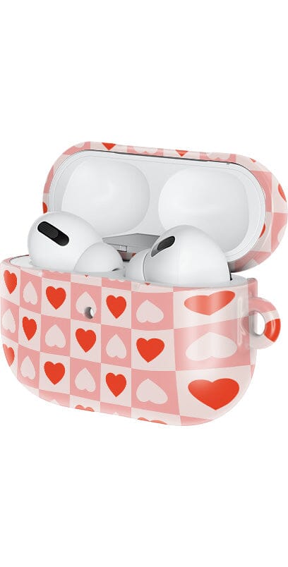 King of My Heart | Checkered Hearts AirPods Case AirPods Case Casetry 