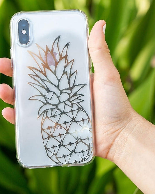 You're a Fine-Apple | Gold Pineapple Clear Case iPhone Case get.casely 