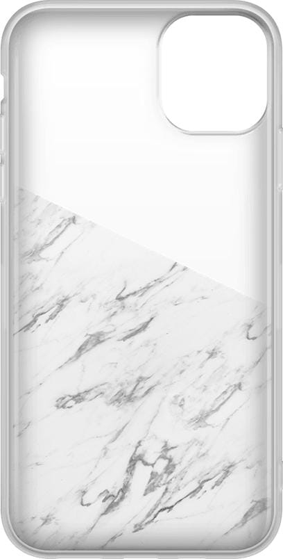 Let's Split | Half White Clear Marble Case iPhone Case get.casely 