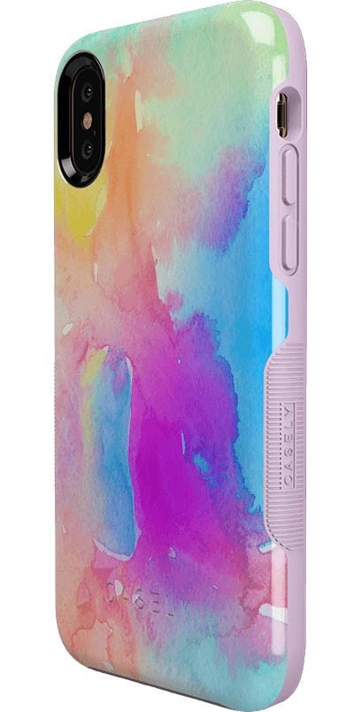 Painting in Pastels | Rainbow Watercolor Case iPhone Case get.casely 