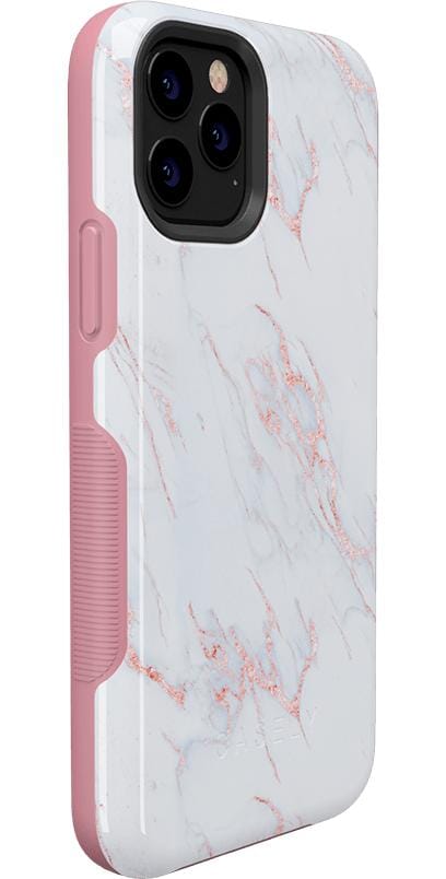 Subtle Blush | White and Pink Marble Case iPhone Case get.casely 