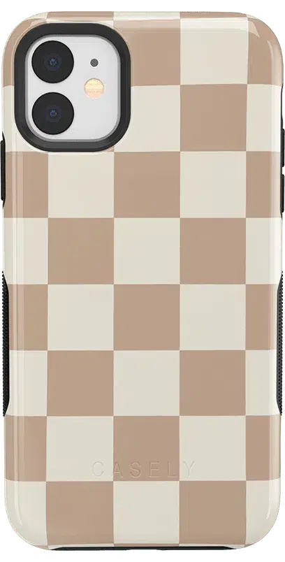 Fit Check | Neutral Checkerboard Case iPhone Case get.casely Bold iPhone 11 