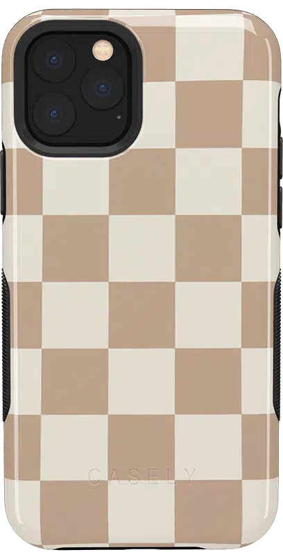 Fit Check | Neutral Checkerboard Case iPhone Case get.casely Bold iPhone 11 Pro Max 