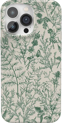 Sage Garden | Green Floral Case iPhone Case get.casely Classic + MagSafe® iPhone 14 Pro Max 