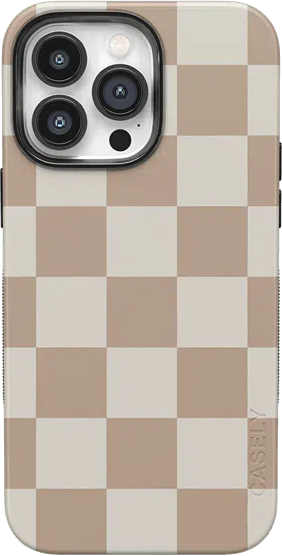 Fit Check | Neutral Checkerboard Case iPhone Case get.casely Bold + MagSafe® iPhone 14 Pro Max 