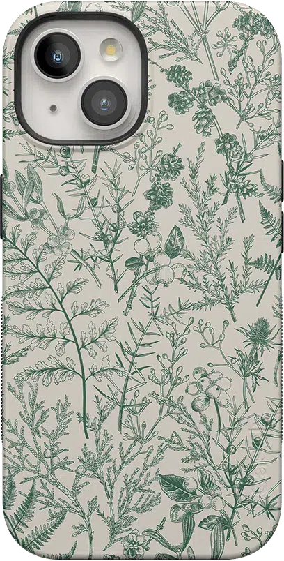 Sage Garden | Green Floral Case iPhone Case get.casely 