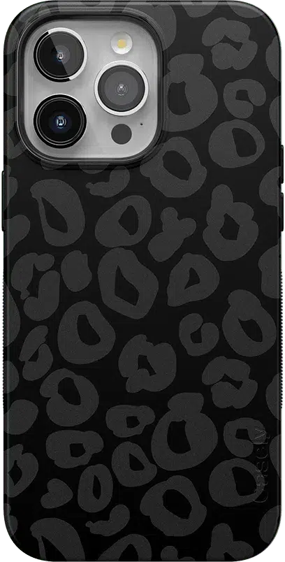 Into the Wild | Black Leopard Case iPhone Case get.casely Bold + MagSafe® iPhone 15 Pro 