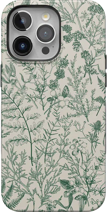 Sage Garden | Green Floral Case iPhone Case get.casely Bold + MagSafe® iPhone 15 Pro 