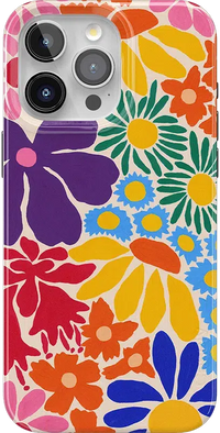 Flower Patch | Multi-Color Floral Case iPhone Case get.casely Classic + MagSafe® iPhone 15 Pro Max 