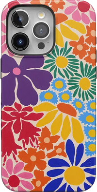 Flower Patch | Multi-Color Floral Case iPhone Case get.casely Bold + MagSafe® iPhone 15 Pro Max 