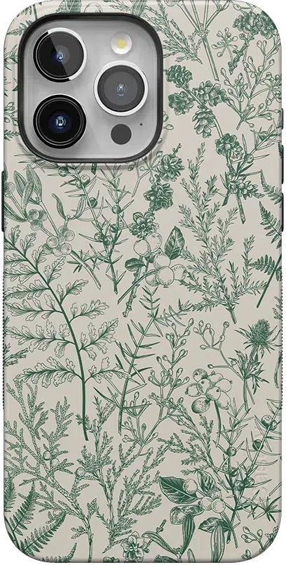 Sage Garden | Green Floral Case iPhone Case get.casely Bold + MagSafe® iPhone 15 Pro Max 