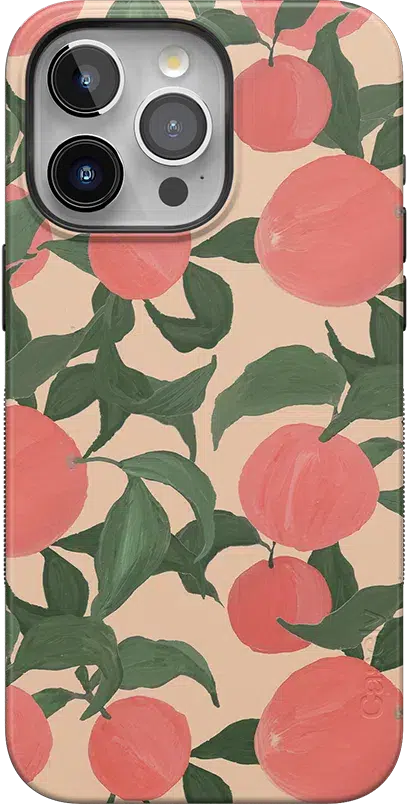 Feeling Peachy | Blush Vines Case iPhone Case get.casely Bold + MagSafe® iPhone 15 Pro Max 