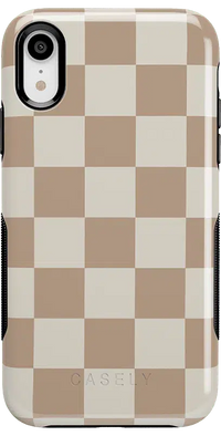 Fit Check | Neutral Checkerboard Case iPhone Case get.casely Bold iPhone XR 