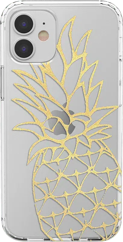 You're a Fine-Apple | Gold Pineapple Clear Case iPhone Case get.casely Classic iPhone 12 Mini 