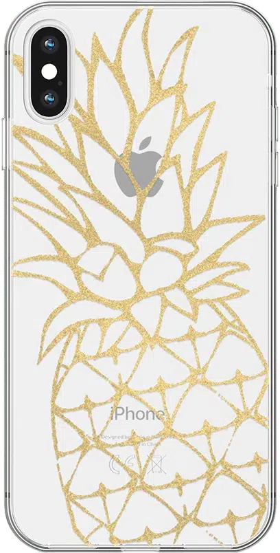 You're a Fine-Apple | Gold Pineapple Clear Case iPhone Case get.casely Classic iPhone X / XS 