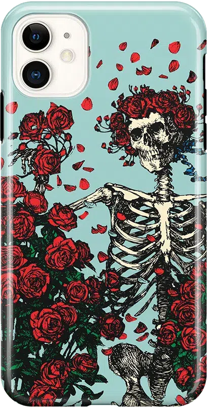 Forever Grateful | Grateful Dead Skeleton Floral Case iPhone Case Grateful Dead Classic iPhone 11 