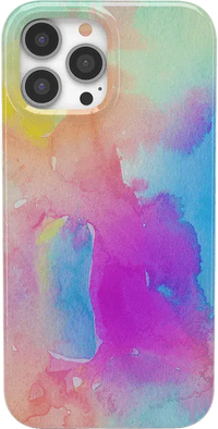 Painting in Pastels | Rainbow Watercolor Case iPhone Case get.casely Classic + MagSafe® iPhone 13 Pro 