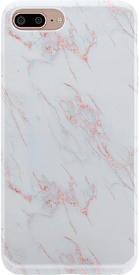 Subtle Blush | White and Pink Marble Case iPhone Case get.casely Classic iPhone 6/7/8 Plus 