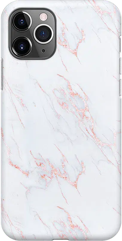 Subtle Blush | White and Pink Marble Case iPhone Case get.casely Classic iPhone 11 Pro 