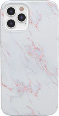 Subtle Blush | White and Pink Marble Case iPhone Case get.casely Classic iPhone 12 Pro 