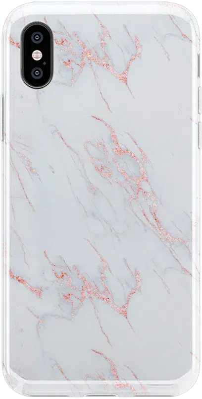 Subtle Blush | White and Pink Marble Case iPhone Case get.casely Classic iPhone X / XS 