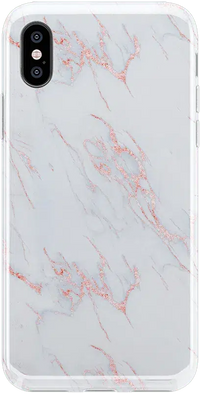 Subtle Blush | White and Pink Marble Case iPhone Case get.casely Classic iPhone X / XS 