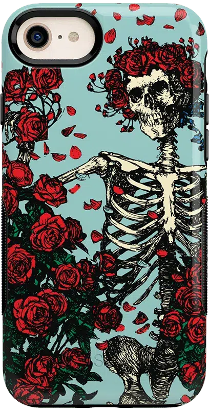 Forever Grateful | Grateful Dead Skeleton Floral Case iPhone Case Grateful Dead Bold iPhone 6/7/8 