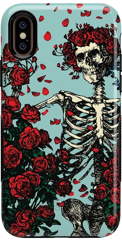 Forever Grateful | Grateful Dead Skeleton Floral Case iPhone Case Grateful Dead Bold iPhone XS Max 